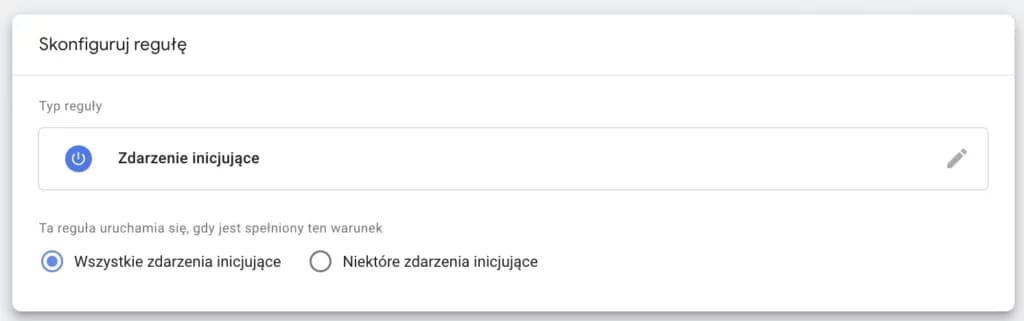 reguła uruchamiająca domyślny stan zgody