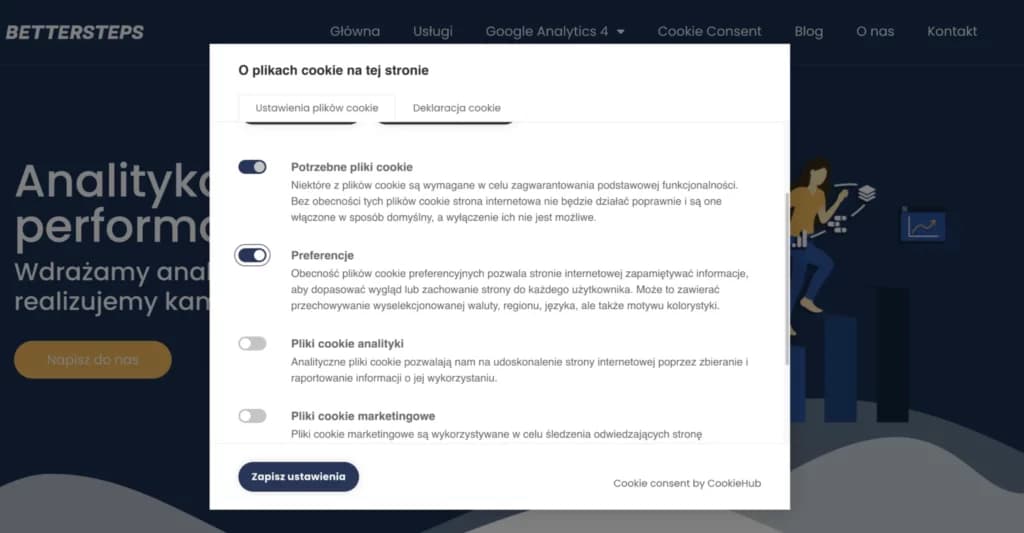 przykład polityki prywatności