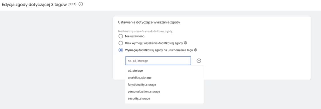 zbiorowe zarządzanie wymaganymi zgodami - wybór zgód