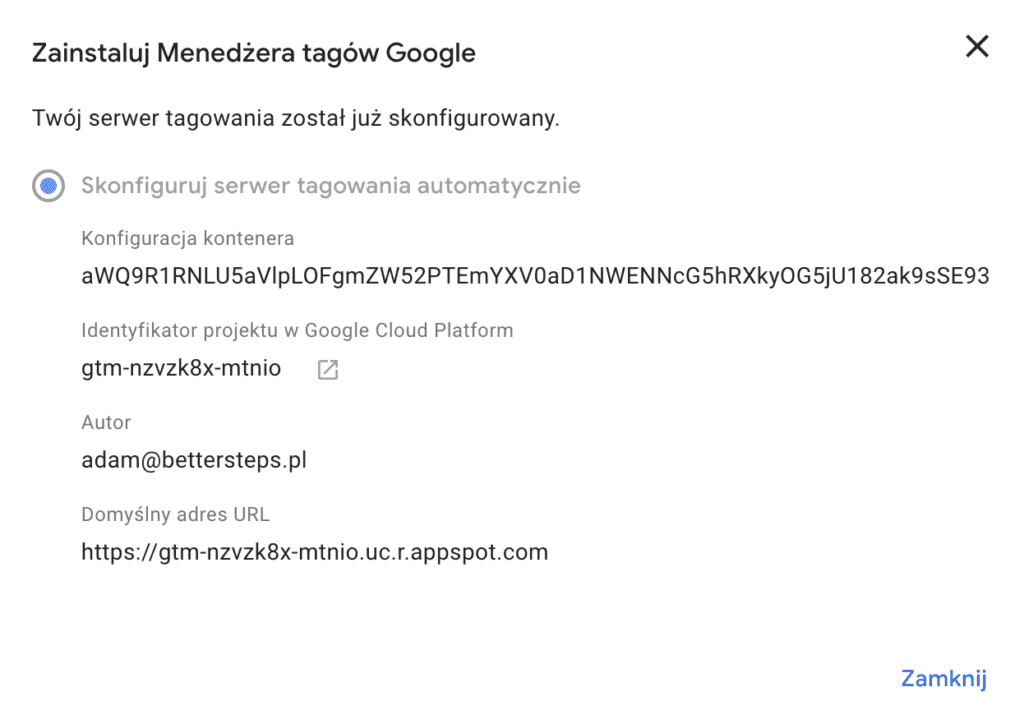 sGTM config