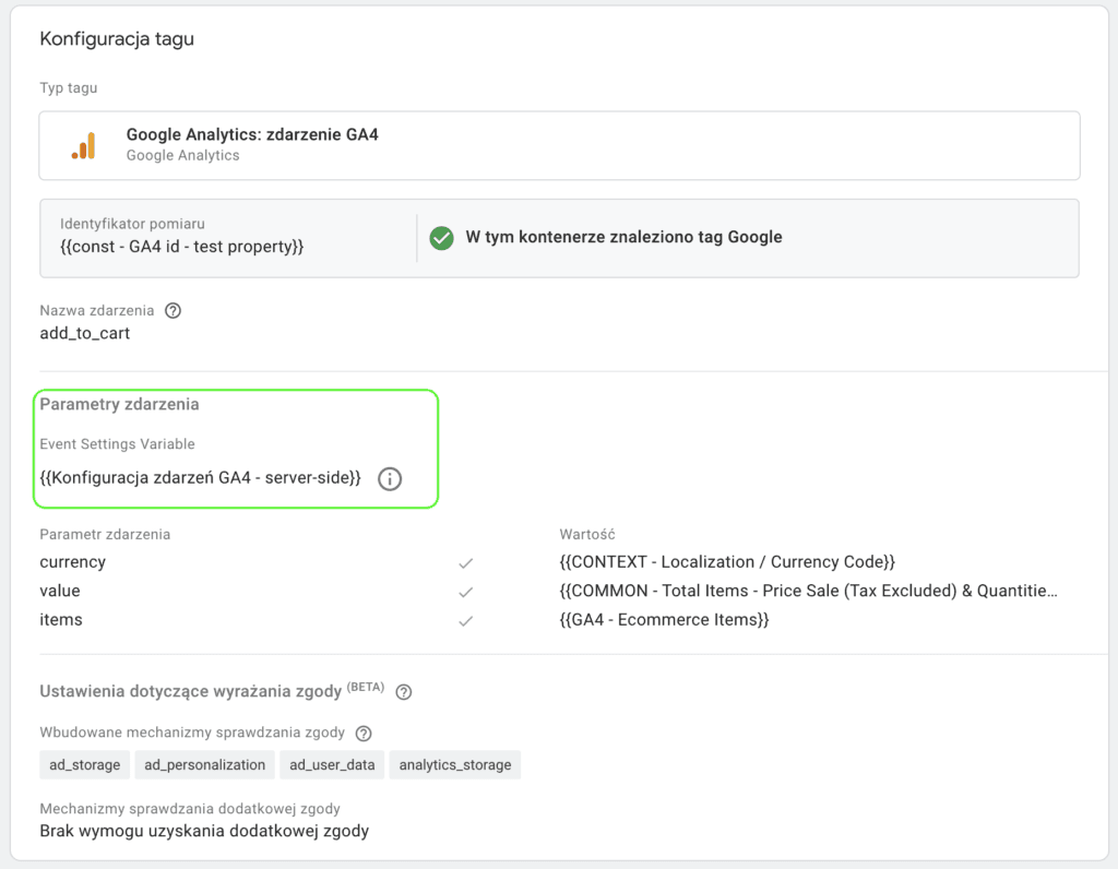 sGTM - event tag