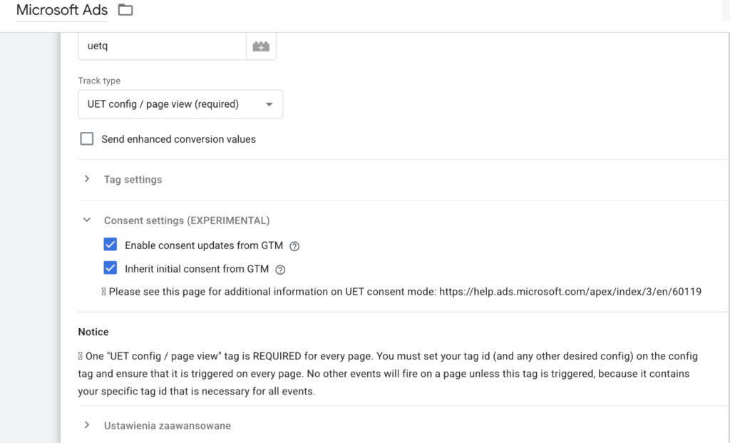 microsoft tag consent mode google tag manager