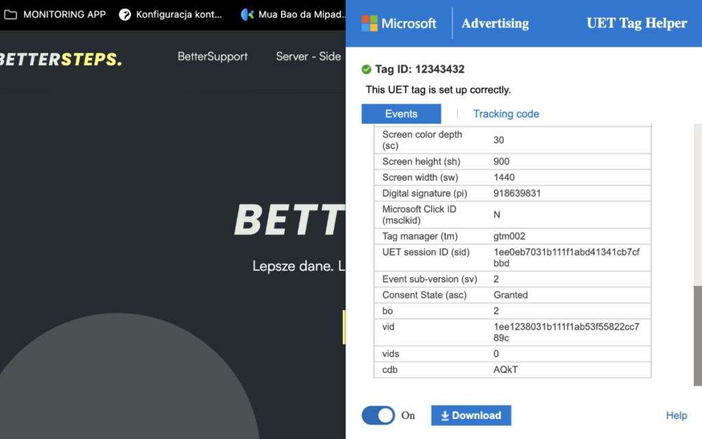 Consent Mode Check Microsoft Advertising