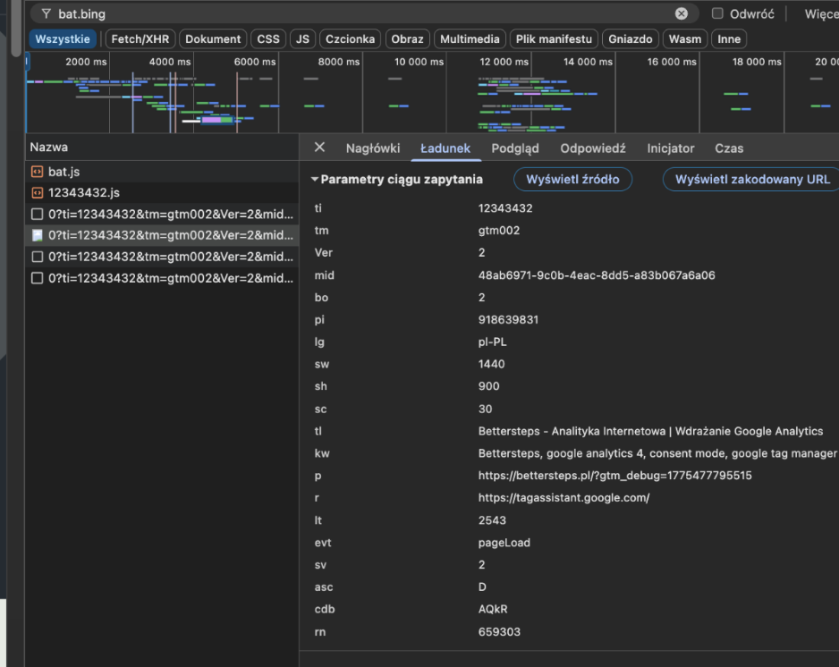microsoft konsola parametry consent mode